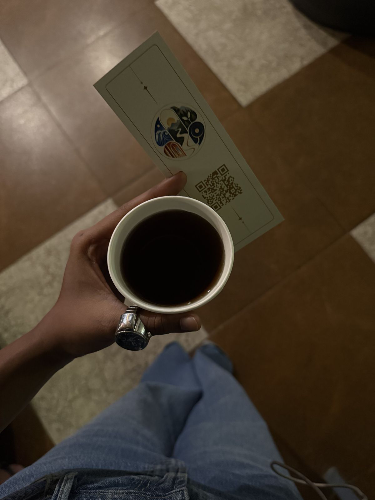 A cup of tea and a Follow bookmark ticket