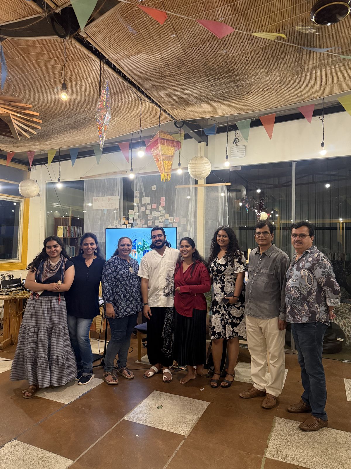 Nandan with guests after the show